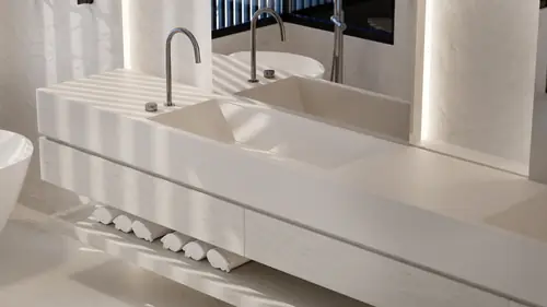 Carrara — detail of the completed interior